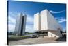 Juscelino Kubitschek Monument at the Square of the Three Powers, Brasilia, Brazil, South America-Michael Runkel-Stretched Canvas