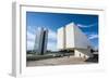 Juscelino Kubitschek Monument at the Square of the Three Powers, Brasilia, Brazil, South America-Michael Runkel-Framed Photographic Print