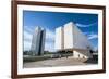 Juscelino Kubitschek Monument at the Square of the Three Powers, Brasilia, Brazil, South America-Michael Runkel-Framed Photographic Print