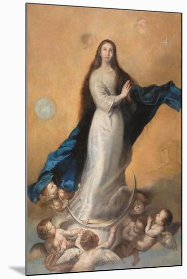 Jusepe de Ribera (lo Spagnoletto) / 'The Immaculate Conception'. 1647. Oil on canvas.-JUSEPE DE RIBERA-Mounted Poster