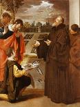 Saint Francis of Paola Blessing the Fish-Jusepe Or Jose Leonardo-Framed Premium Giclee Print