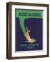 Just a Girl Who Loves to Swim-Jon Downer-Framed Premium Giclee Print