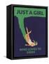 Just a Girl Who Loves to Swim-Jon Downer-Framed Stretched Canvas