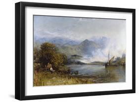 Just Arrived by the Sloop (In the Conway Valley, North Wales), 1889-Henry Clarence Whaite-Framed Giclee Print