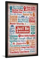 Just Be Awesome-null-Lamina Framed Poster