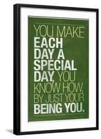 Just By Being You Mister Rogers Quote-null-Framed Art Print