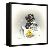 Just Ducky-Peggy Harris-Framed Stretched Canvas