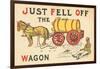 Just Fell Off the Wagon-null-Framed Art Print