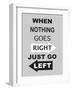 Just Go Left-null-Framed Art Print