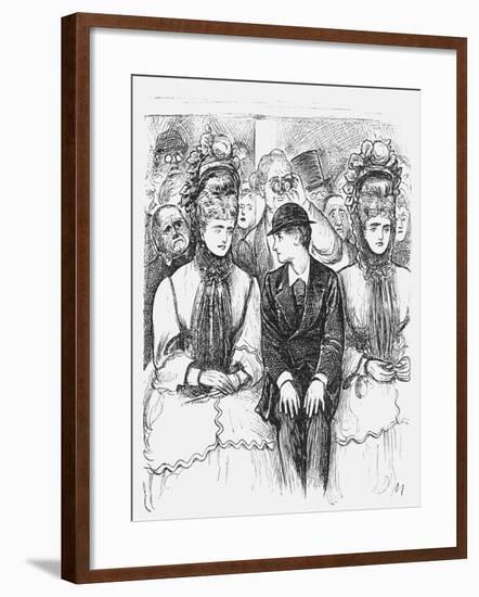 Just Hint a Fault, 1872-George Du Maurier-Framed Giclee Print