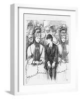 Just Hint a Fault, 1872-George Du Maurier-Framed Giclee Print