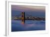 Just in Front of the Sunrise in the Golden Gate Bridge, San Francisco, California-Marco Isler-Framed Photographic Print