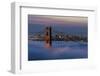 Just in Front of the Sunrise in the Golden Gate Bridge, San Francisco, California-Marco Isler-Framed Photographic Print