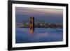 Just in Front of the Sunrise in the Golden Gate Bridge, San Francisco, California-Marco Isler-Framed Photographic Print