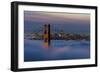 Just in Front of the Sunrise in the Golden Gate Bridge, San Francisco, California-Marco Isler-Framed Photographic Print