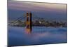 Just in Front of the Sunrise in the Golden Gate Bridge, San Francisco, California-Marco Isler-Mounted Photographic Print