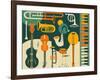 Just Jazz-Jazzberry Blue-Framed Art Print