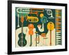 Just Jazz-Jazzberry Blue-Framed Art Print