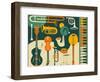 Just Jazz-Jazzberry Blue-Framed Art Print