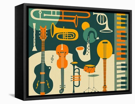 Just Jazz-Jazzberry Blue-Framed Stretched Canvas