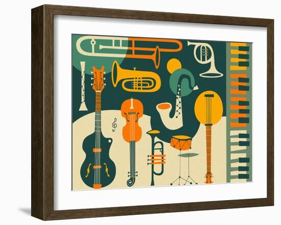 Just Jazz-Jazzberry Blue-Framed Art Print