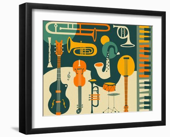 Just Jazz-Jazzberry Blue-Framed Art Print