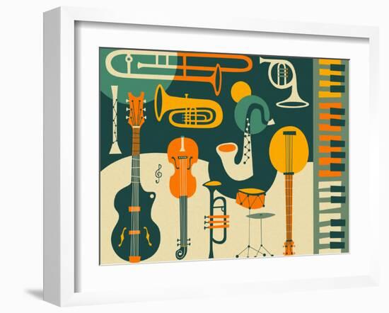 Just Jazz-Jazzberry Blue-Framed Art Print