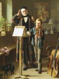 The Music Lesson-Just Jean Christian Halm-Stretched Canvas