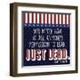 Just Lead-Marcus Prime-Framed Art Print