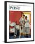 "Just Married" (hotel maids and confetti) Saturday Evening Post Cover, June 29,1957-Norman Rockwell-Framed Giclee Print