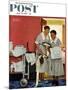 "Just Married" (hotel maids and confetti) Saturday Evening Post Cover, June 29,1957-Norman Rockwell-Mounted Giclee Print