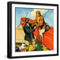 "Just Married, Just Landed,"July 1, 1929-Ray C. Strang-Framed Giclee Print