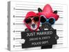 Just Married Mugshot-Javier Brosch-Stretched Canvas