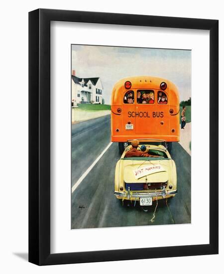 "Just Married", September 10, 1955-George Hughes-Framed Premium Giclee Print