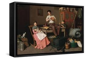 Just Moved-Henry Mosler-Framed Stretched Canvas