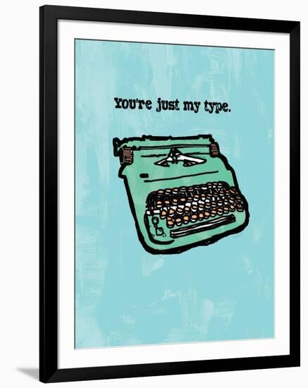 Just My Type-null-Framed Art Print