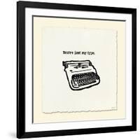 Just My Type-null-Framed Art Print