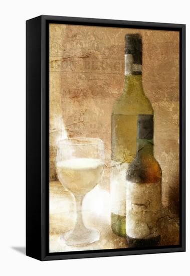 Just one Glass-Kimberly Allen-Framed Stretched Canvas