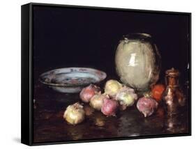 Just Onions, 1912-William Merritt Chase-Framed Stretched Canvas