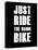 Just Ride the Damn Bike-null-Stretched Canvas