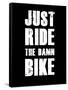 Just Ride the Damn Bike-null-Framed Stretched Canvas