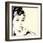 Just Smokin Audrey Hepburn-Pop Art Queen-Framed Giclee Print