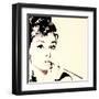 Just Smokin Audrey Hepburn-Pop Art Queen-Framed Giclee Print