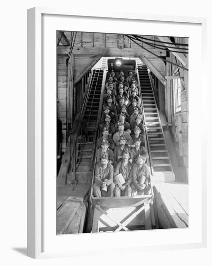 Just Up, Hecla I.E. Calumet and Hecla Mine Shaft No. 2, Calumet, Mich.-null-Framed Photo