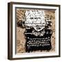 Just Words 1-Roderick E. Stevens-Framed Premium Giclee Print