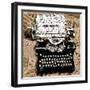 Just Words 1-Roderick E. Stevens-Framed Premium Giclee Print