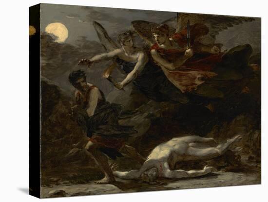 Justice and Divine Vengeance Pursuing Crime, c.1805-6-Pierre-Paul Prud'hon-Stretched Canvas