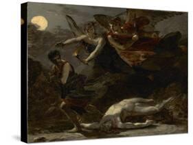 Justice and Divine Vengeance Pursuing Crime, c.1805-6-Pierre-Paul Prud'hon-Stretched Canvas