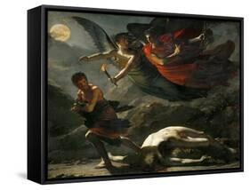 Justice and Divine Vengeance Pursuing Crime-Pierre-Paul Prud'hon-Framed Stretched Canvas