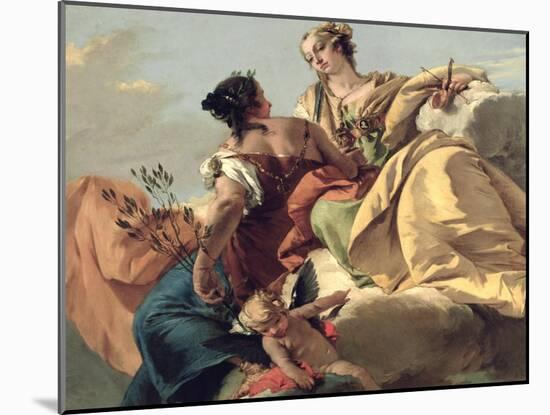 Justice and Peace-Giovanni Battista Tiepolo-Mounted Giclee Print